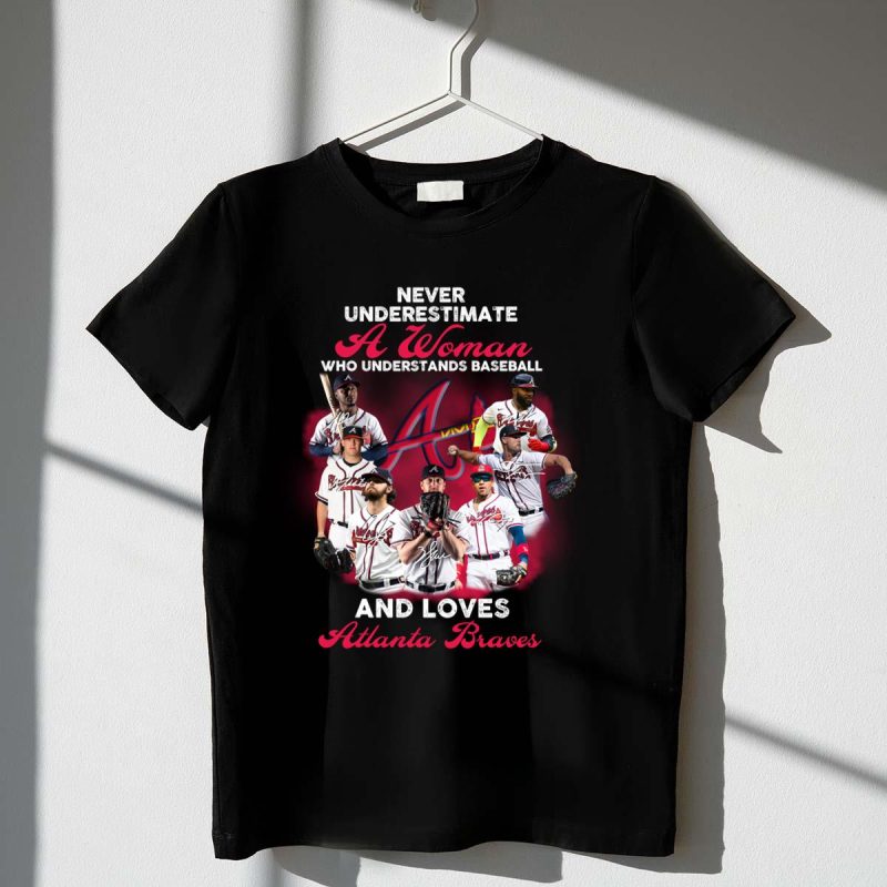 Atlanta Braves Baseball Shirt - Empowering Design For Women Fans