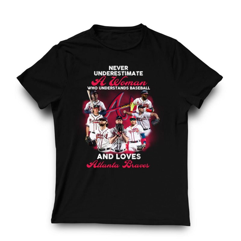 Atlanta Braves Baseball Shirt - Empowering Design For Women Fans - Image 3