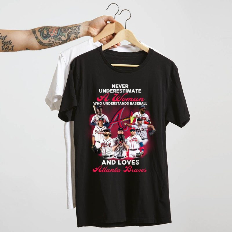 Atlanta Braves Baseball Shirt - Empowering Design For Women Fans - Image 4