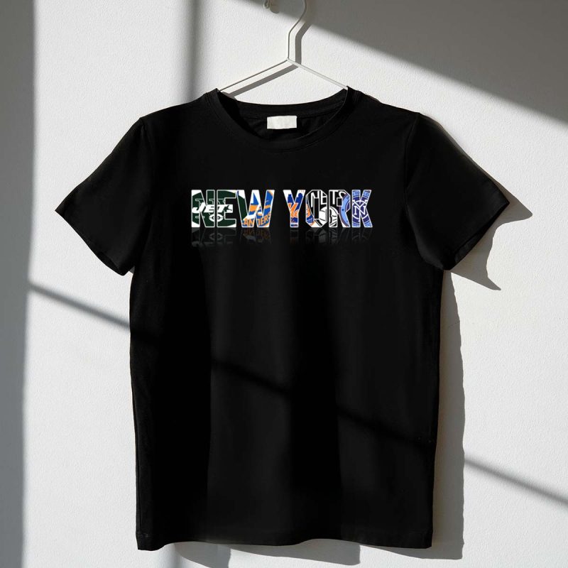 New York Jets Islanders Mets Knicks Giants Yankees City T Shirt t shirt 1 1