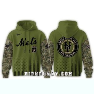 New York Mets Military Appreciation All-Over Print Hoodie For Fans