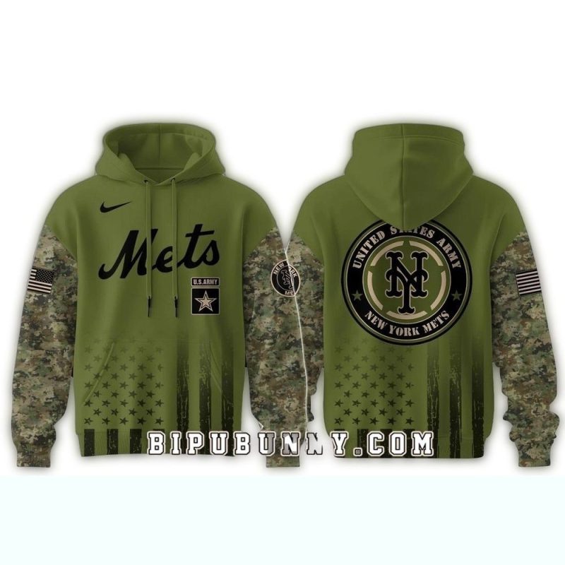New York Mets Army Military Appreciation All over Print Hoodie 1