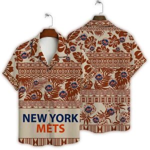 Coastal Retreat Hawaiian Shirt - New York Mets Fan Apparel