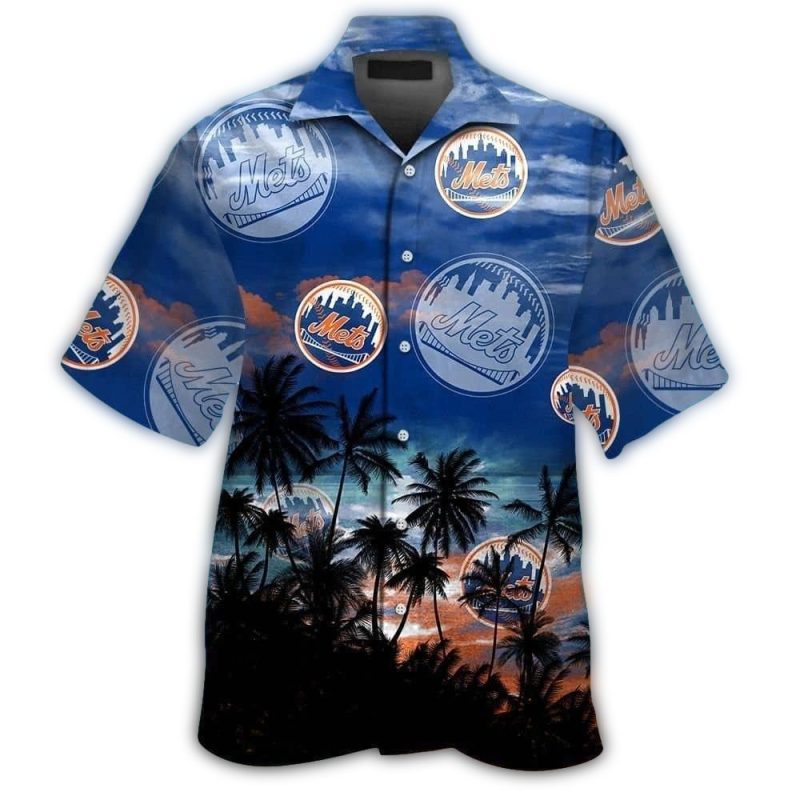 New York Mets Coconut Dawn Tropical Hawaiian Shirt 1