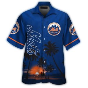 New York Mets Tropical Hawaiian Shirt For Beach Days And Summer Fun
