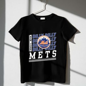 New York Mets Skyline T-Shirt - Dilly Dilly Baseball Fan Tee