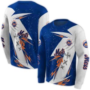 New York Mets All-Over Print Dynamic Sweatshirt For Fans