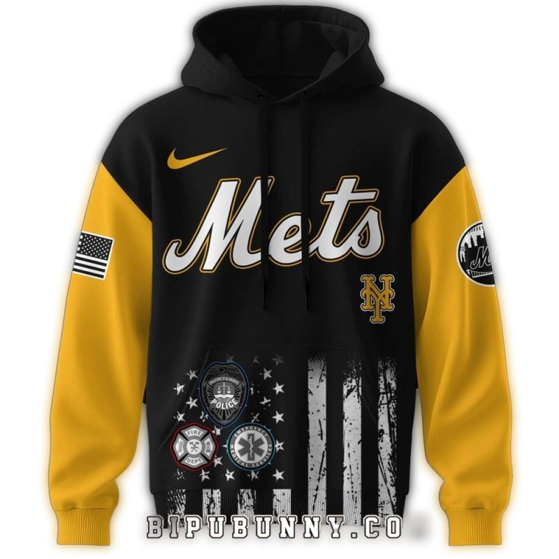 New York Mets First Responders Night All over Print Hoodie 1