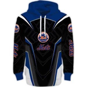 Futuristic New York Mets All-Over Print Hoodie For Fans