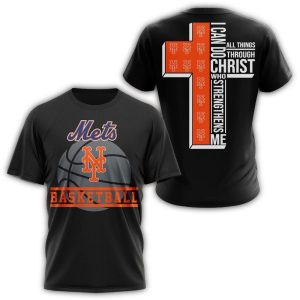 New York Mets I Can Do All Things Inspirational All-Over Print T-Shirt