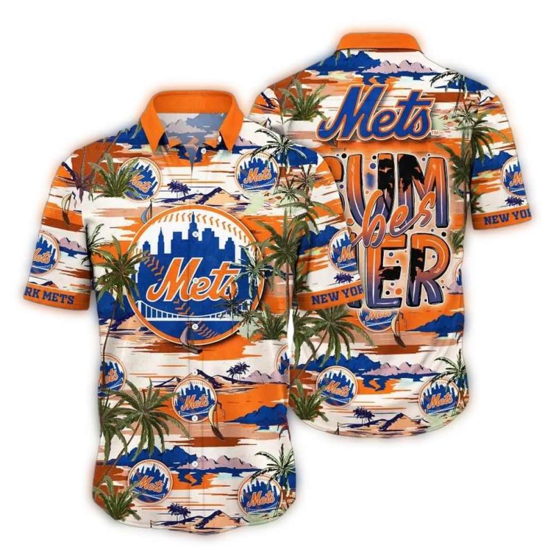 New York Mets Island Summer Vibers Hawaiian Shirt 1