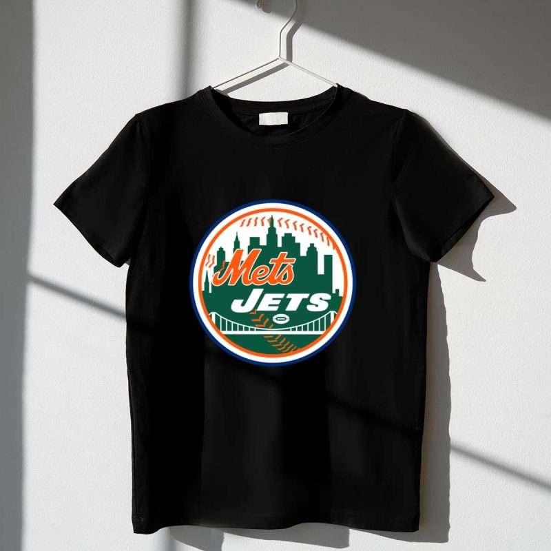 New York Mets Jets Baseball Shirt t shirt 1 1
