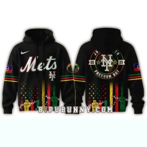 New York Mets Juneteenth Freedom Day All-Over Print Hoodie For Fans