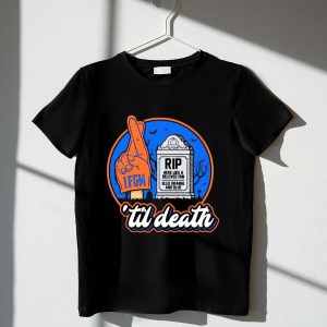 New York Mets Lfgm Rip Fan Tribute T-Shirt – Bled Orange And Blue