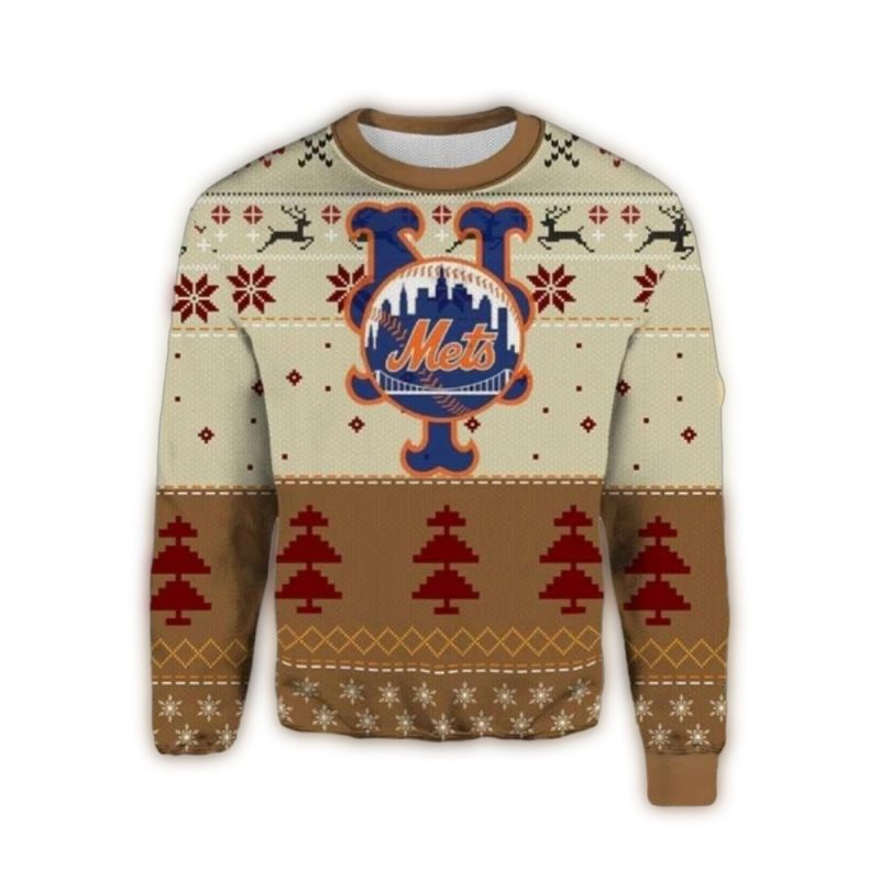 New York Mets Logo Ugly Sweater 1
