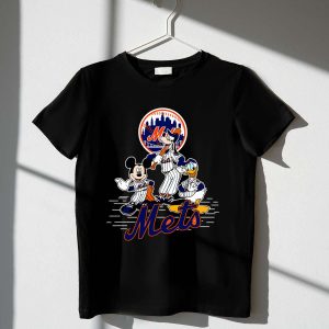 New York Mets Mickey Mouse, Donald Duck & Goofy Baseball T-Shirt