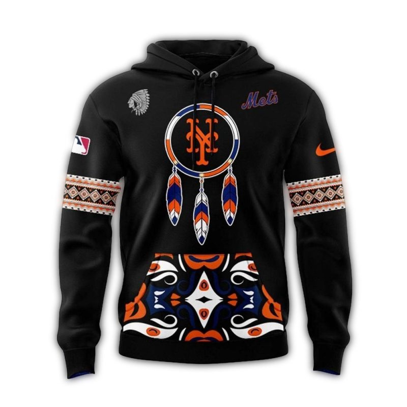 New York Mets National American Heritage Month All over Print Hoodie 1