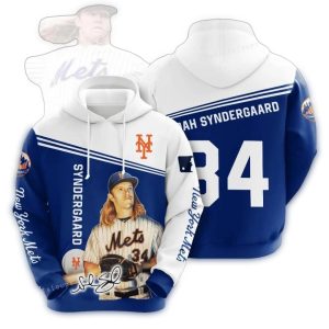 Noah Syndergaard New York Mets All-Over Print Hoodie For Fans