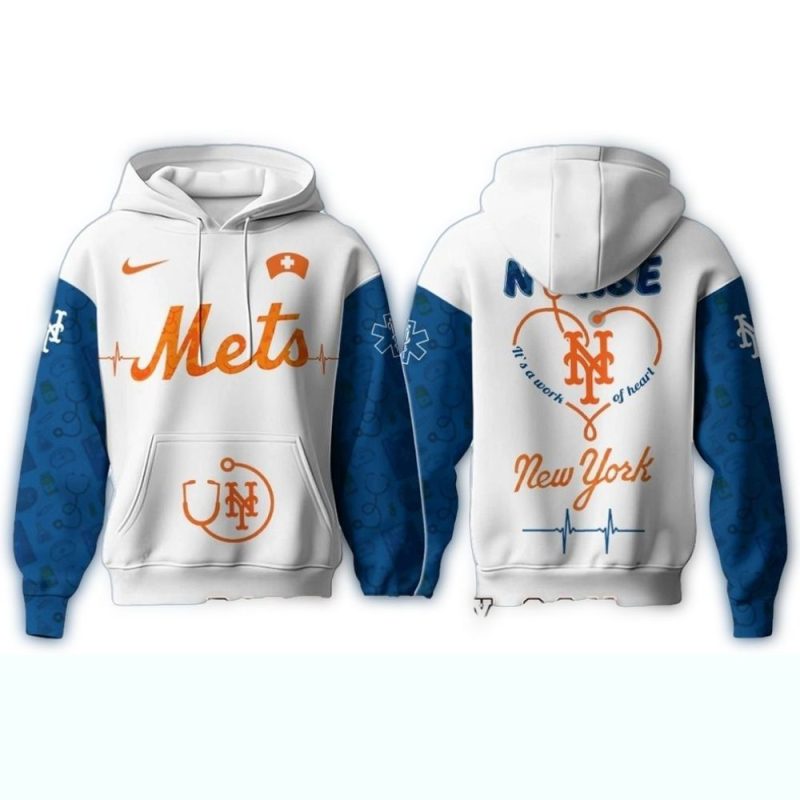 New York Mets Nurses Game All over Print Hoodie 1
