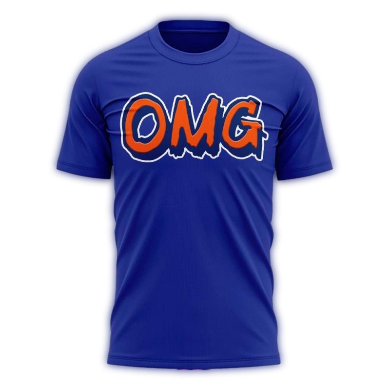 New York Mets OMG Mets All over Print T Shirt 1