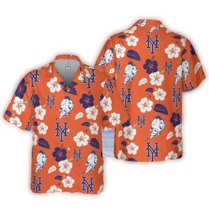 New York Mets Paradise Palm Hawaiian Shirt For Men And Women