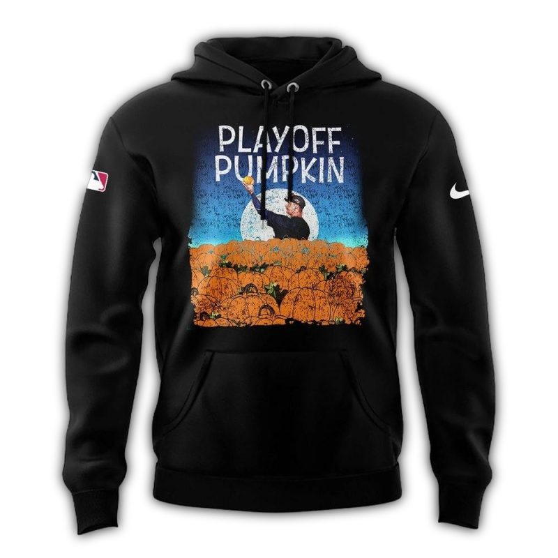 New York Mets Playoff Pumpkin All over Print Hoodie 1