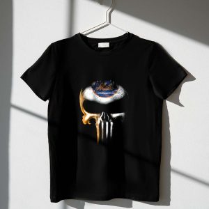 New York Mets Punisher Skull Icon T-Shirt For Fans