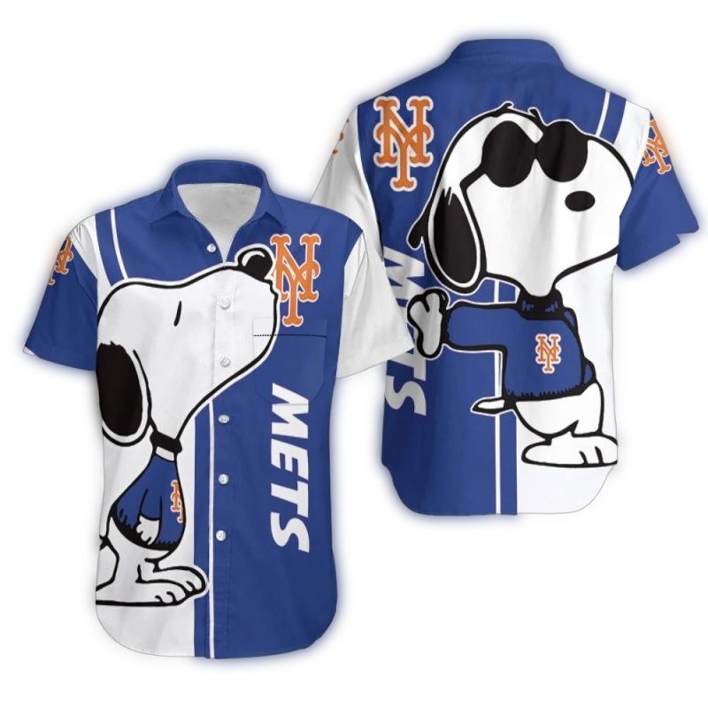New York Mets Snoopy Lover Hawaiian Shirt 1