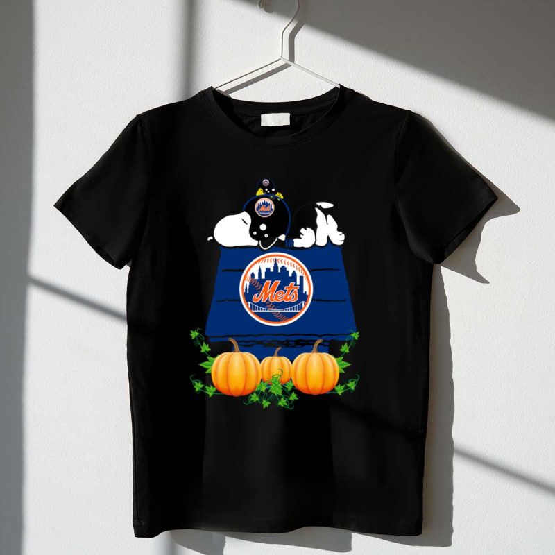 New York Mets Snoopy Pumpkin House shirt t shirt 1 1