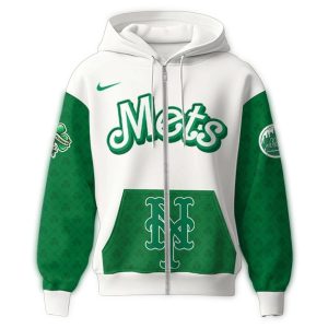 New York Mets St Patrick'S Day All-Over Print Hoodie For Fans