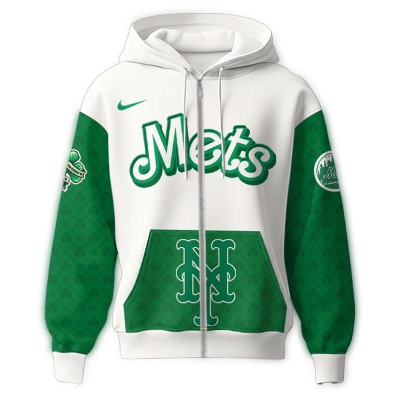 New York Mets St Patricks Day All over Print Hoodie 1