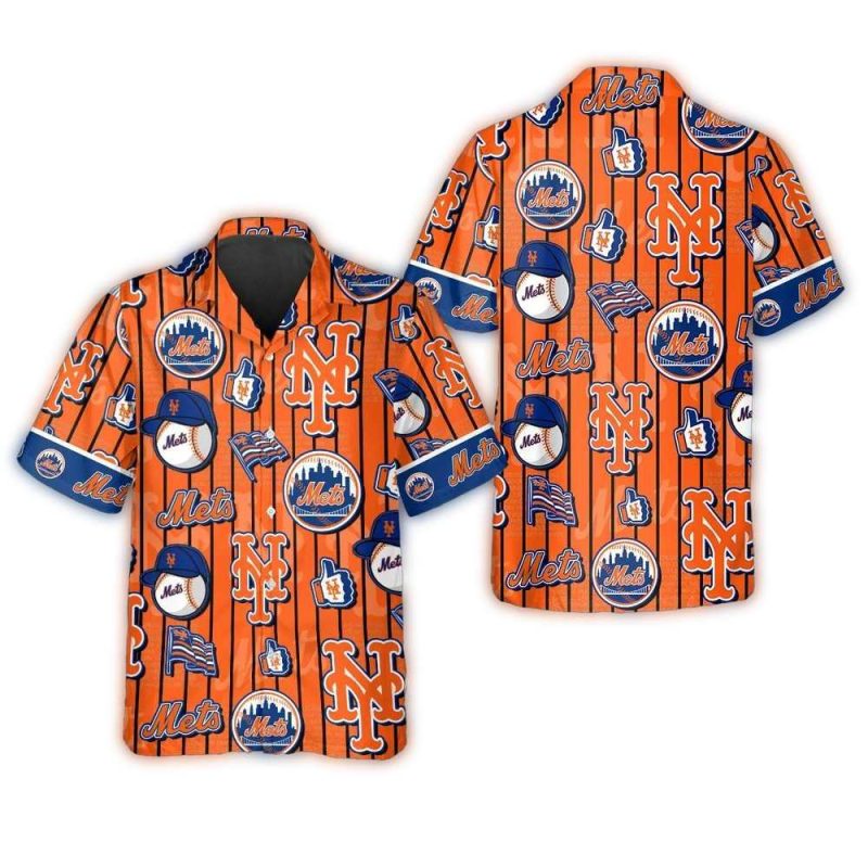 New York Mets Summer Waves Hawaiian Shirt 1