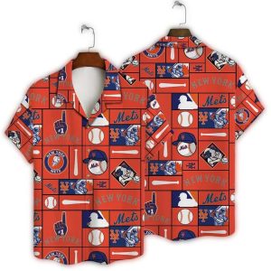 New York Mets Sunset Beach Hawaiian Shirt - Relaxed Tropical Style