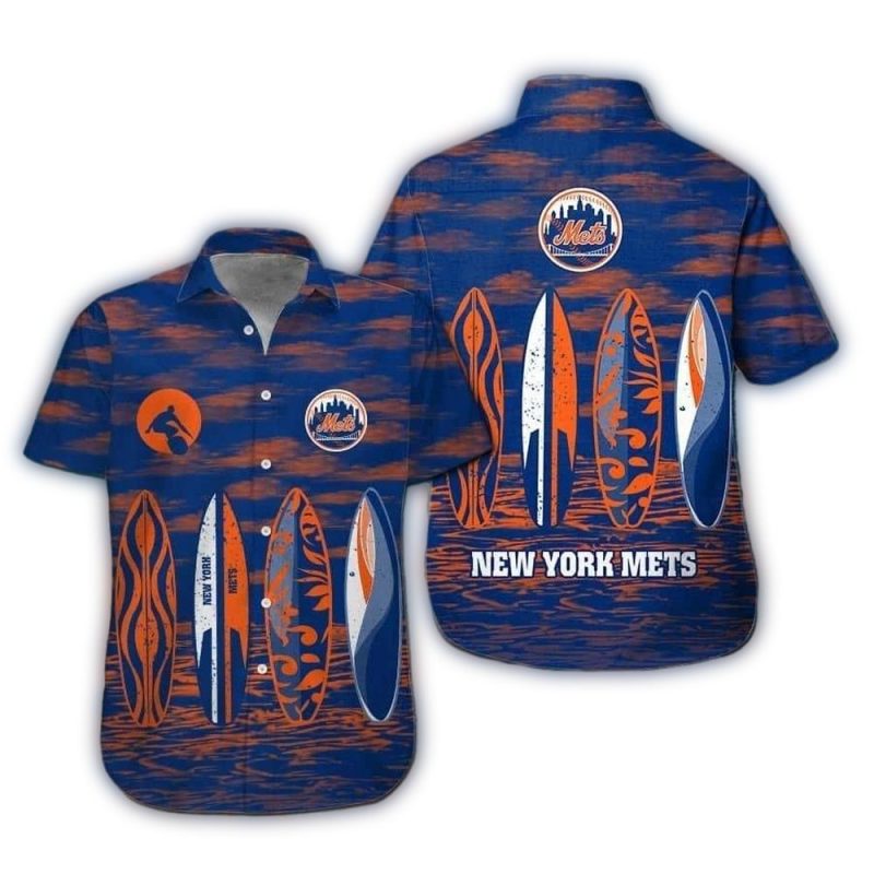 New York Mets Surf Beach Tropical Hawaiian Shirt 1