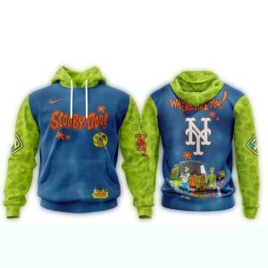 New York Mets X Scooby-Doo All-Over Print Hoodie For Fans