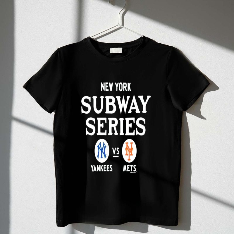 New York Subway Series Yankees vs Mets Logo Matchup T Shirt t shirt 1 1