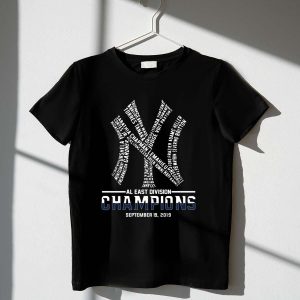 New York Yankees Al East Champions T-Shirt - September 19, 2019