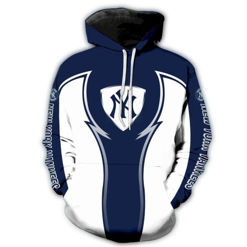 New York Yankees All Over Print 3D Hoodie Zipper Ny Yankees Fan Gift 1