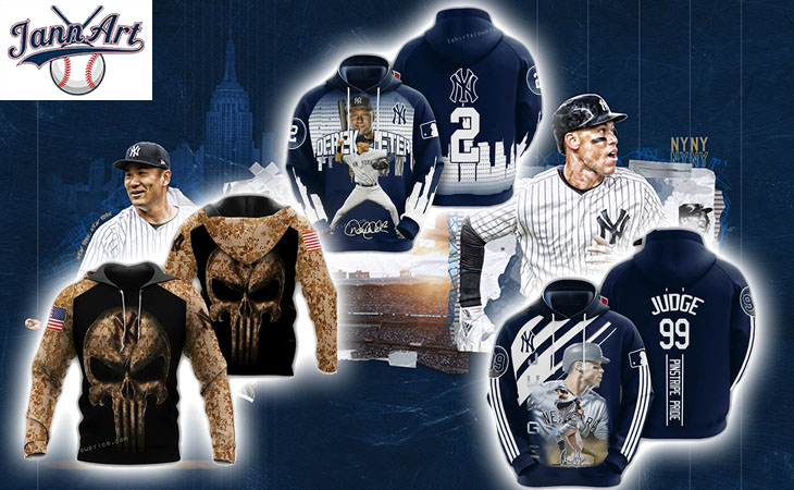 New York Yankees All Over Print Hoodie