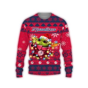 New York Yankees Baby Yoda Star Wars Sweatshirt - Ugly Christmas Style