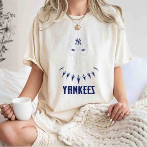 New York Yankees Black Panther Logo T-Shirt - Fan Merchandise