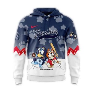 New York Yankees Bluey & Bingo All-Over Print Hoodie For Fans