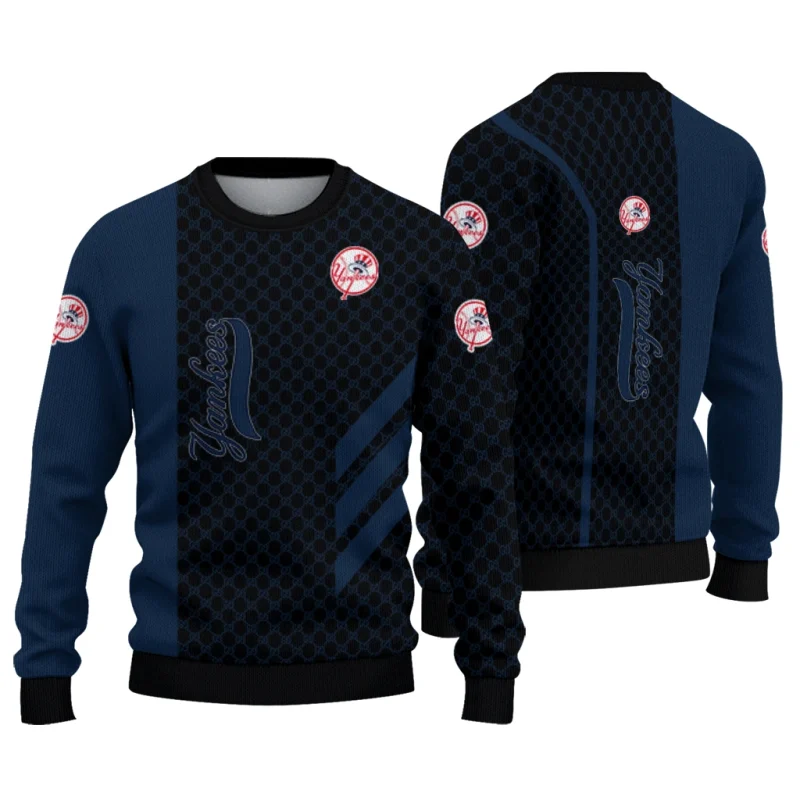New York Yankees Circles Mesh Ugly Sweater 1