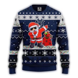 New York Yankees Dabbing Santa Claus Christmas Sweatshirt For Fans