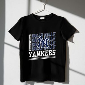 New York Yankees Dilly Dilly Tee With Iconic Logo And Stylish Design