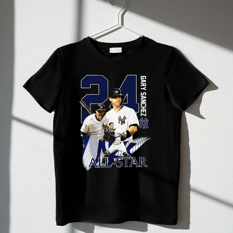 New York Yankees Gary Sanchez 24 All Star T Shirt t shirt 1 1