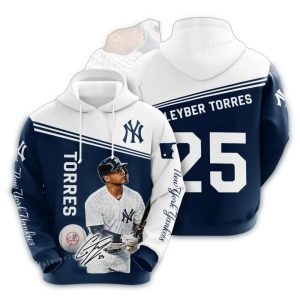 Gleyber Torres New York Yankees Signature All Over Print Hoodie For Fans