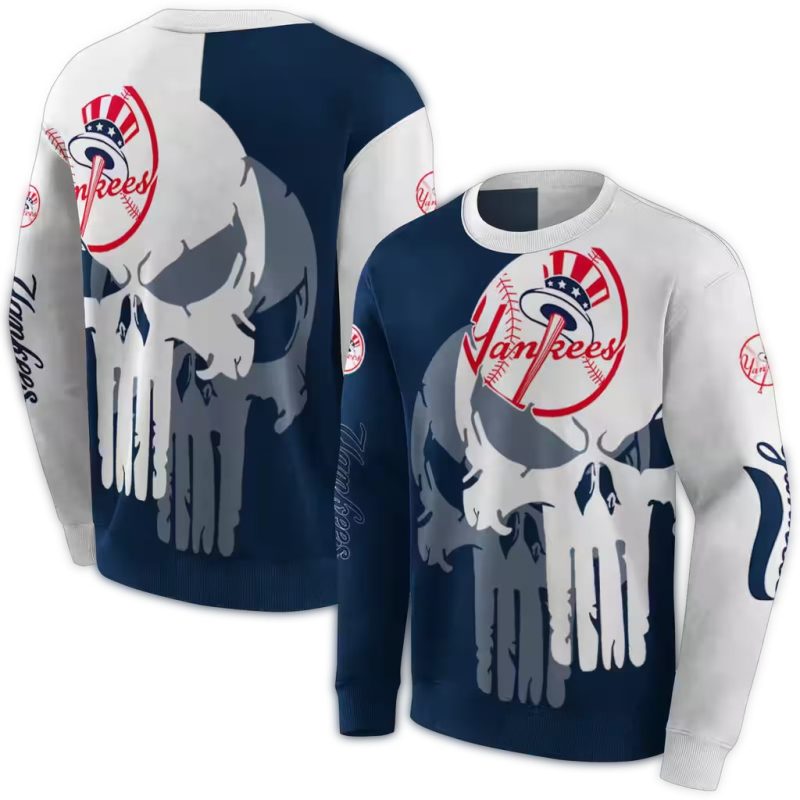 New York Yankees Graphic Punisher AOP Sweatshirt 1