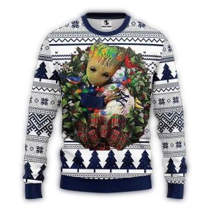 New York Yankees Groot Hug Holiday Sweatshirt For Fans