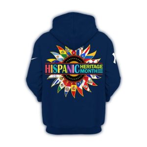 New York Yankees All Over Print Hoodie For Happy Hispanic Heritage Month